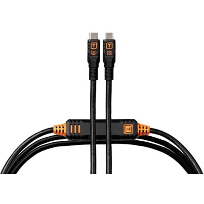 Tether Tools TetherPro Optima 10G USB Esclusivo trasferimento dati, 4,6 m, cavo dritto a dritto, nero Tether Tools TetherPro Optima 10G USB Esclusivo trasferimento dati, 4,6 m, cavo dritto a dritto, nero