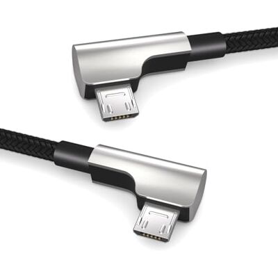 PAXO Cavo da Micro a Micro USB OTG da 0,3 m, spina angolata, per computer da bici Bosch Kiox, Yamaha, cavo dati, cavo di ricarica, USB 2.0, nero PAXO Cavo da Micro a Micro USB OTG da 0,3 m, spina angolata, per computer da bici Bosch Kiox, Yamaha, cavo dati, cavo di ricarica, USB 2.0, nero