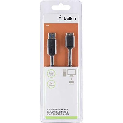 Belkin F3U166BT0.9M Cavo USB 3.0, A Micro B, 0.9 m Belkin F3U166BT0.9M Cavo USB 3.0, A Micro B, 0.9 m