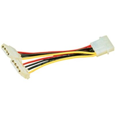 MCL Cable alim en Y 5"1/4 vers 2 X 5"1/4 power cable power cables MCL Cable alim en Y 5"1/4 vers 2 X 5"1/4 power cable power cables
