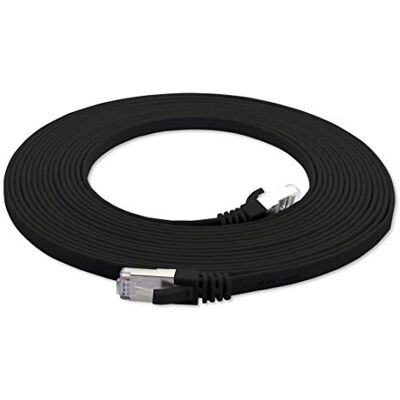 1aTTack.de 5m Nero 1 PezzoCat.7 Cavo di Rete Piatto 10GB/s Slim Flat Cavi RJ45 Patch Cavi di Installazione Nastro Compatibile CAT5 CAT6 CAT7 Cat 8 1aTTack.de 5m Nero 1 PezzoCat.7 Cavo di Rete Piatto 10GB/s Slim Flat Cavi RJ45 Patch Cavi di Installazione Nastro Compatibile CAT5 CAT6 CAT7 Cat 8