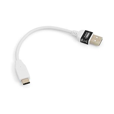 SYSTEM-S Cavo USB 3.1 Tipo C a 2.0 A, 10 cm, Bianco SYSTEM-S Cavo USB 3.1 Tipo C a 2.0 A, 10 cm, Bianco