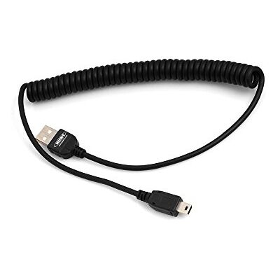 SYSTEM-S Cavo mini USB a spirale, 50-135 cm SYSTEM-S Cavo mini USB a spirale, 50-135 cm