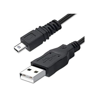 DragonTrading Cavo USB di ricambio per trasferimento dati e ricarica compatibile con Panasonic Lumix DMC-XS1 XS3 ZR1 ZR3 ZS8 ZS9 ZS10 – Cavo di sincronizzazione USB di ricambio per fotocamera DragonTrading Cavo USB di ricambio per trasferimento dati e ricarica compatibile con Panasonic Lumix DMC-XS1 XS3 ZR1 ZR3 ZS8 ZS9 ZS10 – Cavo di sincronizzazione USB di ricambio per fotocamera