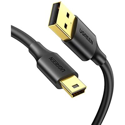 UGREEN Cavo Mini USB 2.0 A Maschio a Type B (1M) Compatibile con Fotocamere, HERO 4 Black, Smartphone, Tablet, Dischi Rigidi, Stampanti, GPS UGREEN Cavo Mini USB 2.0 A Maschio a Type B (1M) Compatibile con Fotocamere, HERO 4 Black, Smartphone, Tablet, Dischi Rigidi, Stampanti, GPS