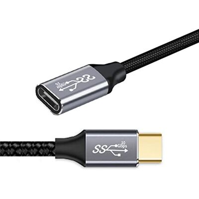 chenyang Cavo USB C USB 3.1 Tipo C Maschio a Femmina 10Gbps 100W Cavo di estensione dati intrecciato in nylon 1.0M chenyang Cavo USB C USB 3.1 Tipo C Maschio a Femmina 10Gbps 100W Cavo di estensione dati intrecciato in nylon 1.0M