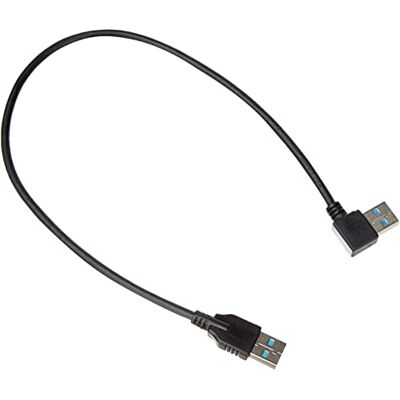 SYSTEM-S USB 3.0 Tipo A 90° Angolo Destro su Adattatore Tipo A 3.0 Tipo A Cavo Dati Cavo Cavo di Ricarica 40 cm SYSTEM-S USB 3.0 Tipo A 90° Angolo Destro su Adattatore Tipo A 3.0 Tipo A Cavo Dati Cavo Cavo di Ricarica 40 cm