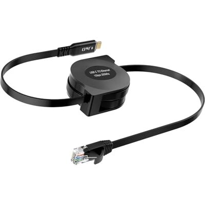 J&D Cavo USB C a Ethernet Retrattile, Tipo C a RJ45 Gigabit CAT6 Cavo Rete LAN Compatibile con iPad Pro, MacBook Pro/Air, Compatibile con iPhone 15/16/17 Serie, Galaxy S25, Laptop Windows, 1.8 m J&D Cavo USB C a Ethernet Retrattile, Tipo C a RJ45 Gigabit CAT6 Cavo Rete LAN Compatibile con iPad Pro, MacBook Pro/Air, Compatibile con iPhone 15/16/17 Serie, Galaxy S25, Laptop Windows, 1.8 m