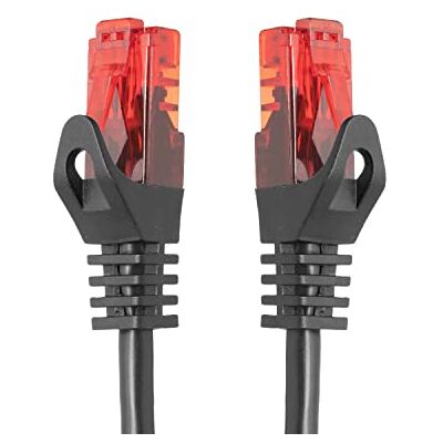 BIGtec 2m Cat.5e Ethernet LAN Patchkabel,Nero Gigabit Cavo Rete Patch Cavo Nero (RJ45, Cat 5e, Twisted Pair UTP, 1000 Mbit/s) 2 x RJ45 Spina BIGtec 2m Cat.5e Ethernet LAN Patchkabel,Nero Gigabit Cavo Rete Patch Cavo Nero (RJ45, Cat 5e, Twisted Pair UTP, 1000 Mbit/s) 2 x RJ45 Spina