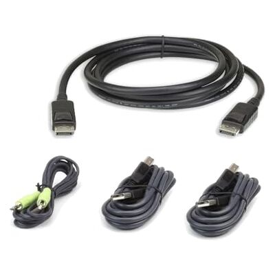 Aten 2L-7D03UDPX4 cavo per tastiera, video e mouse 3 m Nero Aten 2L-7D03UDPX4 cavo per tastiera, video e mouse 3 m Nero