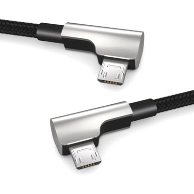 PAXO Cavo OTG da micro a micro USB da 0,3 m, spina angolata, per computer da bici Bosch Intuvia, Nyon 1, Kiox, Yamaha, cavo dati, cavo di ricarica, USB 2.0, nero PAXO Cavo OTG da micro a micro USB da 0,3 m, spina angolata, per computer da bici Bosch Intuvia, Nyon 1, Kiox, Yamaha, cavo dati, cavo di ricarica, USB 2.0, nero