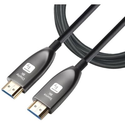 Techly 365214 Cavo Ottico Attivo HDMI™ 2.1 Active Optical Cable 8K 48Gbps Arc HDMI™ A/A M/M 20m Nero Techly 365214 Cavo Ottico Attivo HDMI™ 2.1 Active Optical Cable 8K 48Gbps Arc HDMI™ A/A M/M 20m Nero