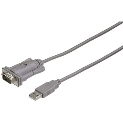 Hama Convertitore USB A/Seriale 9 pin, grigio, 1 stella Hama Convertitore USB A/Seriale 9 pin, grigio, 1 stella