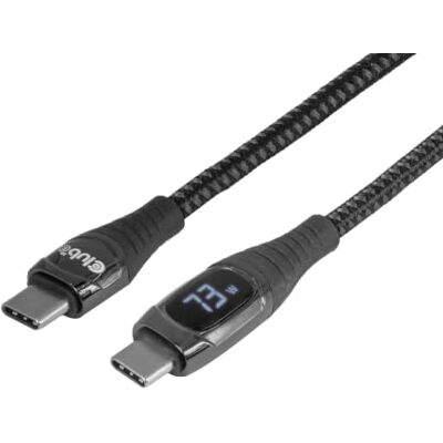 Club 3D CAC-2508 Cavo di sicurezza USB-C® con display di ricarica, 240 W, senza trasferimento dati, 2 m Club 3D CAC-2508 Cavo di sicurezza USB-C® con display di ricarica, 240 W, senza trasferimento dati, 2 m