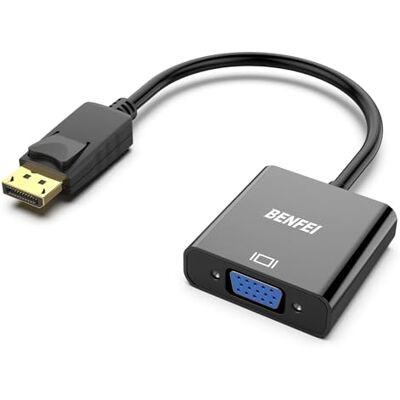 BENFEI Adattatore DisplayPort a VGA placcato oro da DP a VGA (maschio a femmina) compatibile per Lenovo, Dell, HP, ASUS BENFEI Adattatore DisplayPort a VGA placcato oro da DP a VGA (maschio a femmina) compatibile per Lenovo, Dell, HP, ASUS