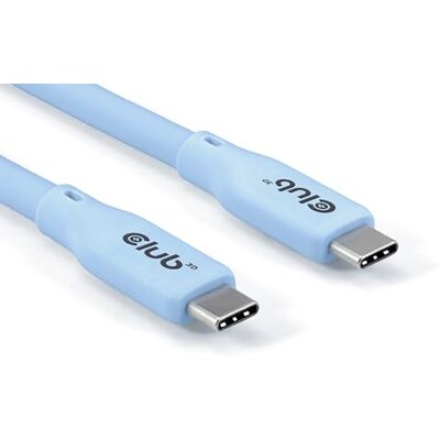 Club 3D Lifestyle Cavo USB-C PD 240 W, 20 Gbps, 2 m, colore: Blu Club 3D Lifestyle Cavo USB-C PD 240 W, 20 Gbps, 2 m, colore: Blu