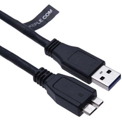 Keple USB 3.0 Micro B Data Sync Cable Compatibile con WD 500GB da 2,5 pollici, My Book, My Cloud/Toshiba HDTB110EK3BA, HDTB305EK3AA / Samsung M3, SE-208DB, TSBS/Samsung S5, S6 e Galaxy Note 3, 4 (0.5m) Keple USB 3.0 Micro B Data Sync Cable Compatibile con WD 500GB da 2,5 pollici, My Book, My Cloud/Toshiba HDTB110EK3BA, HDTB305EK3AA / Samsung M3, SE-208DB, TSBS/Samsung S5, S6 e Galaxy Note 3, 4 (0.5m)