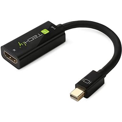 Techly 364170 Adattatore Mini DisplayPort (Thunderbolt) 1.4 / HDMI 8K Attivo Nero Nero Techly 364170 Adattatore Mini DisplayPort (Thunderbolt) 1.4 / HDMI 8K Attivo Nero Nero