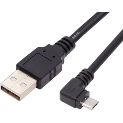 chenyang Cavo da USB a Micro USB, connettore USB 2.0 su connettore Micro USB a 5 poli, ad angolo retto a 90 gradi, cavo di prolunga per ricarica e trasmissione dati, 1.0M chenyang Cavo da USB a Micro USB, connettore USB 2.0 su connettore Micro USB a 5 poli, ad angolo retto a 90 gradi, cavo di prolunga per ricarica e trasmissione dati, 1.0M