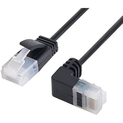 chenyang Cavo Ethernet ethernet 8P8C STP Cat 5e inclinato a 90 gradi verso il basso su cavo dritto chenyang Cavo Ethernet ethernet 8P8C STP Cat 5e inclinato a 90 gradi verso il basso su cavo dritto