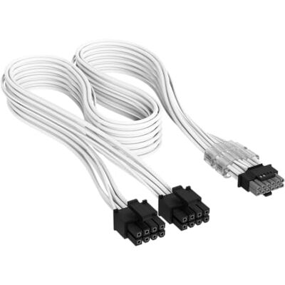 Corsair Elite Premium Type 4 con Guaina Individuale cavi alimentatore 2x 8 Pin a PCIe 12V-2x6 600W – Guaina in paracord a tripla maglia, compatibile con PSU Type 4 – Bianco Corsair Elite Premium Type 4 con Guaina Individuale cavi alimentatore 2x 8 Pin a PCIe 12V-2x6 600W – Guaina in paracord a tripla maglia, compatibile con PSU Type 4 – Bianco