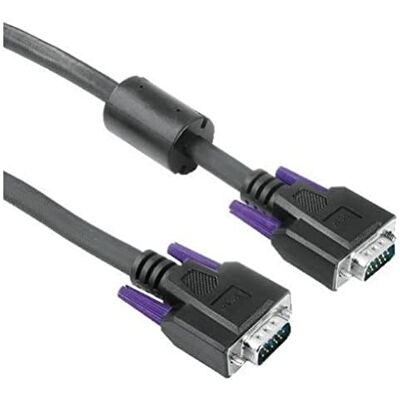 Hama Cavo monitor VGA HDD 15 pin M/HDD 15 pin M, 3 metri, ferrite, nero, 3 stelle Hama Cavo monitor VGA HDD 15 pin M/HDD 15 pin M, 3 metri, ferrite, nero, 3 stelle