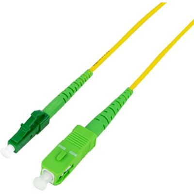 Logilink FPSLS03 Cavo Patch Simplex in Fibra Ottica, SM OS2, SC/APC LC/APC, 3 m, Giallo Logilink FPSLS03 Cavo Patch Simplex in Fibra Ottica, SM OS2, SC/APC LC/APC, 3 m, Giallo