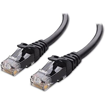 Cable Matters Cavo Ethernet Cat 6 10G anti-impigliamento, 2,1 m, Nero Cable Matters Cavo Ethernet Cat 6 10G anti-impigliamento, 2,1 m, Nero