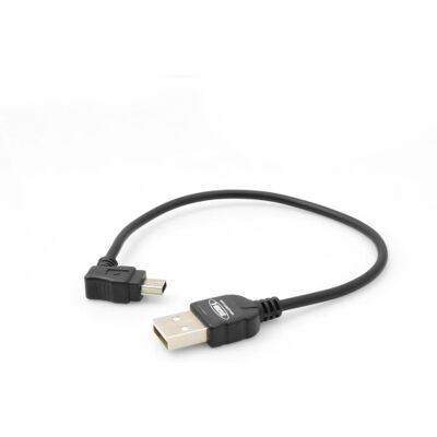 SYSTEM-S Cavo mini USB 90° a sinistra, 20 cm SYSTEM-S Cavo mini USB 90° a sinistra, 20 cm