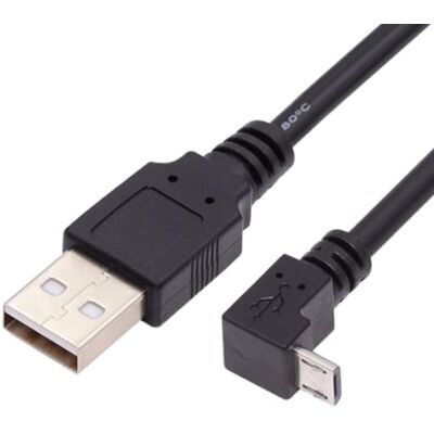 chenyang Cavo USB a Micro USB, Connettore USB 2.0 su Connettore Micro USB a 5 Poli, Cavo di Ricarica e Trasferimento Dati con Angolo di 90 Gradi, Cavo Prolunga da 1.0M chenyang Cavo USB a Micro USB, Connettore USB 2.0 su Connettore Micro USB a 5 Poli, Cavo di Ricarica e Trasferimento Dati con Angolo di 90 Gradi, Cavo Prolunga da 1.0M