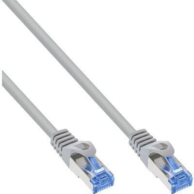 InLine Cavo patch Cat.6A S/FTP TPE flessibile grigio 0,3 m InLine Cavo patch Cat.6A S/FTP TPE flessibile grigio 0,3 m