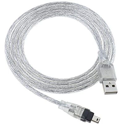 The Lord of the Tools USB maschio a Firewire IEEE 1394 4 pin maschio iLink cavo adattatore 1,5 m compatibile con Sony DCR-TRV75E DV USB Firewire accessori The Lord of the Tools USB maschio a Firewire IEEE 1394 4 pin maschio iLink cavo adattatore 1,5 m compatibile con Sony DCR-TRV75E DV USB Firewire accessori