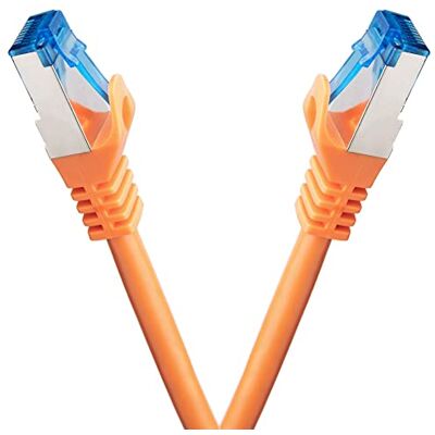BIGtec Cavo Ethernet CAT 7 Cavo Lan 0,25m Cavo di Rete 2 pezzi RJ45 Cavo Patch arancione 0,25 Metri Gigabit POE PC Gaming-Cavo Accessori PS5 compatibile PS4 xBox Switch Ethernet Smart TV Box NAS BIGtec Cavo Ethernet CAT 7 Cavo Lan 0,25m Cavo di Rete 2 pezzi RJ45 Cavo Patch arancione 0,25 Metri Gigabit POE PC Gaming-Cavo Accessori PS5 compatibile PS4 xBox Switch Ethernet Smart TV Box NAS