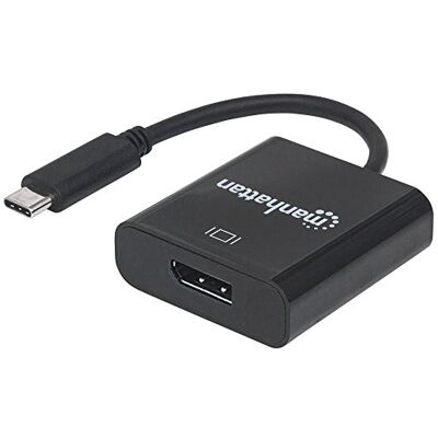 Manhattan 152020 USB-C 3.1 DisplayPort Black Cable Interface/Gender Adapter Cable Interface/Gender Adapters (USB-C 3.1, DisplayPort, 0.21 m, Black) Manhattan 152020 USB-C 3.1 DisplayPort Black Cable Interface/Gender Adapter Cable Interface/Gender Adapters (USB-C 3.1, DisplayPort, 0.21 m, Black)
