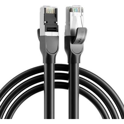 BENFEI Cat 8 Cavo Ethernet 30M, 40Gbps 2000MHz Cavo di rete LAN ad alta velocità, Cavo RJ45 schermato S/FTP 26AWG, Cavo Internet pesante per interni/esterni per PC da gioco PS5 BENFEI Cat 8 Cavo Ethernet 30M, 40Gbps 2000MHz Cavo di rete LAN ad alta velocità, Cavo RJ45 schermato S/FTP 26AWG, Cavo Internet pesante per interni/esterni per PC da gioco PS5