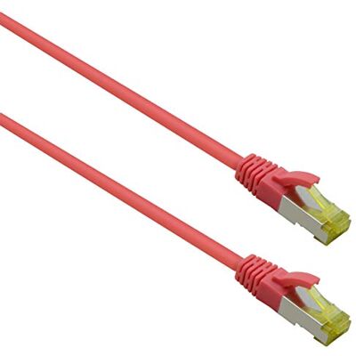 Helos Cavo patch ultra flessibile S/FTP Cat 6a TPE, 3 m, colore: Rosso Helos Cavo patch ultra flessibile S/FTP Cat 6a TPE, 3 m, colore: Rosso