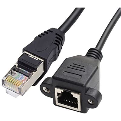 chenyang 30 cm 8P8C FTP STP UTP Cat 5e maschio a femmina cavo di prolunga di rete LAN Ethernet con fori per montaggio a pannello chenyang 30 cm 8P8C FTP STP UTP Cat 5e maschio a femmina cavo di prolunga di rete LAN Ethernet con fori per montaggio a pannello