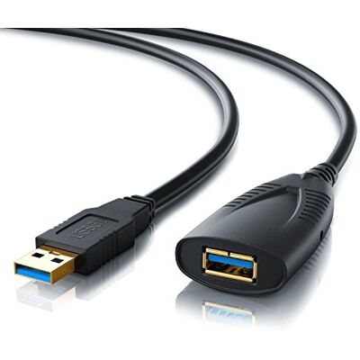 CSL-Computer CSL Cavo ripetitore USB Prolunga USB 3.2 da 5m Metri Extention Cable Attivo con Ingresso per Alimentatore Esterno Amplificatore del Segnale Ripetitore USB 3.0 Super Speed Nero CSL-Computer CSL Cavo ripetitore USB Prolunga USB 3.2 da 5m Metri Extention Cable Attivo con Ingresso per Alimentatore Esterno Amplificatore del Segnale Ripetitore USB 3.0 Super Speed Nero