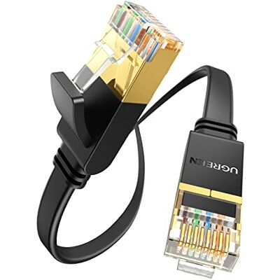 UGREEN Cat 7 Cavo Ethernet LAN RJ45 Piatto Super Veloce 10 Gbps 600MHz (1M) UGREEN Cat 7 Cavo Ethernet LAN RJ45 Piatto Super Veloce 10 Gbps 600MHz (1M)