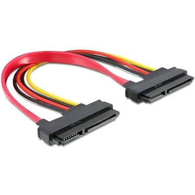 DeLOCK Cable SATA 22pin / 22pin FM, 0.2m Cavo SATA 0,2 m SATA 22-Pin Rosso DeLOCK Cable SATA 22pin / 22pin FM, 0.2m Cavo SATA 0,2 m SATA 22-Pin Rosso
