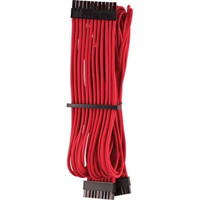 Corsair Cavo Protetto Singolarmente con Guaina ATX A 24 Pin Type 4 Gen 4 Premium Rosso Corsair Cavo Protetto Singolarmente con Guaina ATX A 24 Pin Type 4 Gen 4 Premium Rosso