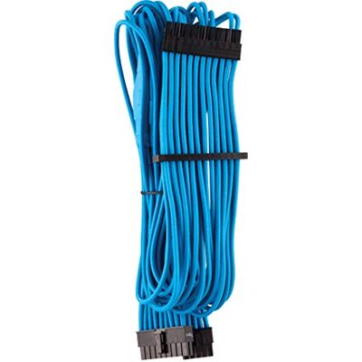 Corsair Cavo Protetto Singolarmente con Guaina ATX A 24 Pin Type 4 Gen 4 Premium Blu Corsair Cavo Protetto Singolarmente con Guaina ATX A 24 Pin Type 4 Gen 4 Premium Blu
