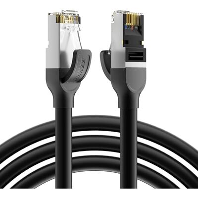 BENFEI Cat 7 Cavo Ethernet 3M, Cavo di Rete LAN RJ45 ad Alta Velocità 10 Gbps 600 MHz, Cavo RJ45 Schermato F/FTP, Cavo Internet Resistente per Interno/Esterno, Compatibile con Gaming, PC, PS5 BENFEI Cat 7 Cavo Ethernet 3M, Cavo di Rete LAN RJ45 ad Alta Velocità 10 Gbps 600 MHz, Cavo RJ45 Schermato F/FTP, Cavo Internet Resistente per Interno/Esterno, Compatibile con Gaming, PC, PS5
