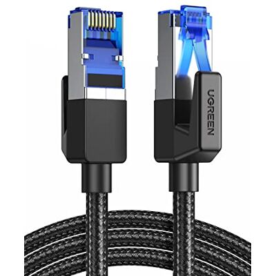 UGREEN Cat 8 Cavo Ethernet Rete RJ45 Super Velocità 40Gbps 2000MHz (2M) UGREEN Cat 8 Cavo Ethernet Rete RJ45 Super Velocità 40Gbps 2000MHz (2M)