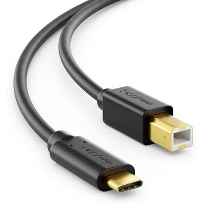 deleyCON 1m USB C per Stampante (per Stampante, Scanner, MIDI) USB-C a USB-B, per Epson HP Samsung Canon Brother iPhone 17 16 15 Notebook Tablet PC MacBook deleyCON 1m USB C per Stampante (per Stampante, Scanner, MIDI) USB-C a USB-B, per Epson HP Samsung Canon Brother iPhone 17 16 15 Notebook Tablet PC MacBook