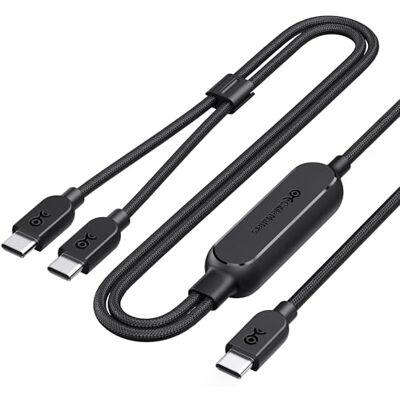 Cable Matters Cavo multiplo USB-C intrecciato, 1,8 m, 140 W Cable Matters Cavo multiplo USB-C intrecciato, 1,8 m, 140 W