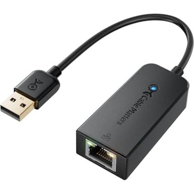 Cable Matters 100 Mbit/s Adatt. USB-A Ethernet Rete Ethernet 10 / nero USB-A adattatore LAN, Plug e Play, PXE- e MAC-pass-through-supporto, PXE MAC Address Clone Cable Matters 100 Mbit/s Adatt. USB-A Ethernet Rete Ethernet 10 / nero USB-A adattatore LAN, Plug e Play, PXE- e MAC-pass-through-supporto, PXE MAC Address Clone