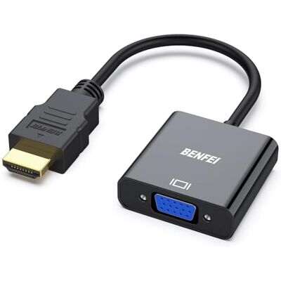 BENFEI Adattatore HDMI a VGA, Unidirezionale HDMI Computer a VGA Monitor, Placcato in Oro per Computer Desktop Laptop PC Monitor proiettore HDTV Chromebook Raspberry Pi Roku Xbox BENFEI Adattatore HDMI a VGA, Unidirezionale HDMI Computer a VGA Monitor, Placcato in Oro per Computer Desktop Laptop PC Monitor proiettore HDTV Chromebook Raspberry Pi Roku Xbox