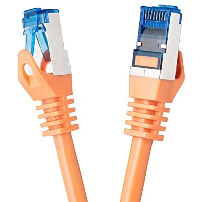 BIGtec Cavo Ethernet CAT 7 Cavo Lan 0,5m Cavo di Rete RJ45 Cavo Patch arancione 0,5 Metri Gigabit POE PC Gaming-Cavo Accessori PS5 compatibile PS4 xBox Switch Ethernet Router Smart TV Box NAS BIGtec Cavo Ethernet CAT 7 Cavo Lan 0,5m Cavo di Rete RJ45 Cavo Patch arancione 0,5 Metri Gigabit POE PC Gaming-Cavo Accessori PS5 compatibile PS4 xBox Switch Ethernet Router Smart TV Box NAS