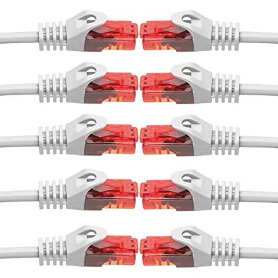 BIGtec , cavo di rete ethernet (2 RJ45, cat.5e, cavo patch UTP, 1000 Mbit/s, adatto per switch, connessioni DSL, router, modem, WAP) BIGtec , cavo di rete ethernet (2 RJ45, cat.5e, cavo patch UTP, 1000 Mbit/s, adatto per switch, connessioni DSL, router, modem, WAP)